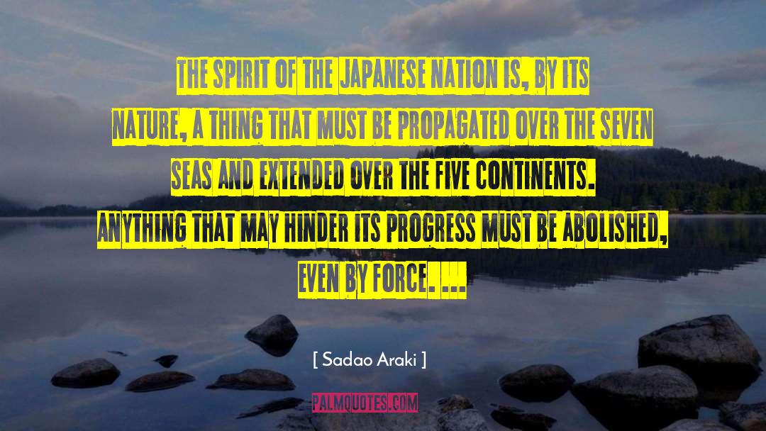 Enemies Of Progress quotes by Sadao Araki