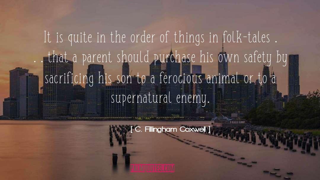 Enemy quotes by C. Fillingham Coxwell