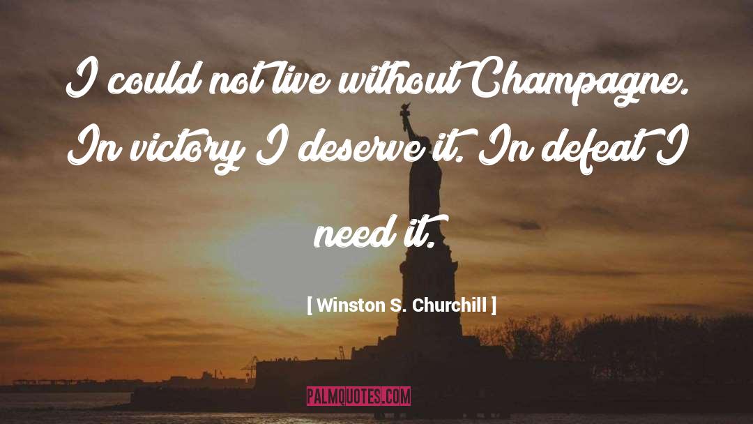 Enemy S Defeat quotes by Winston S. Churchill