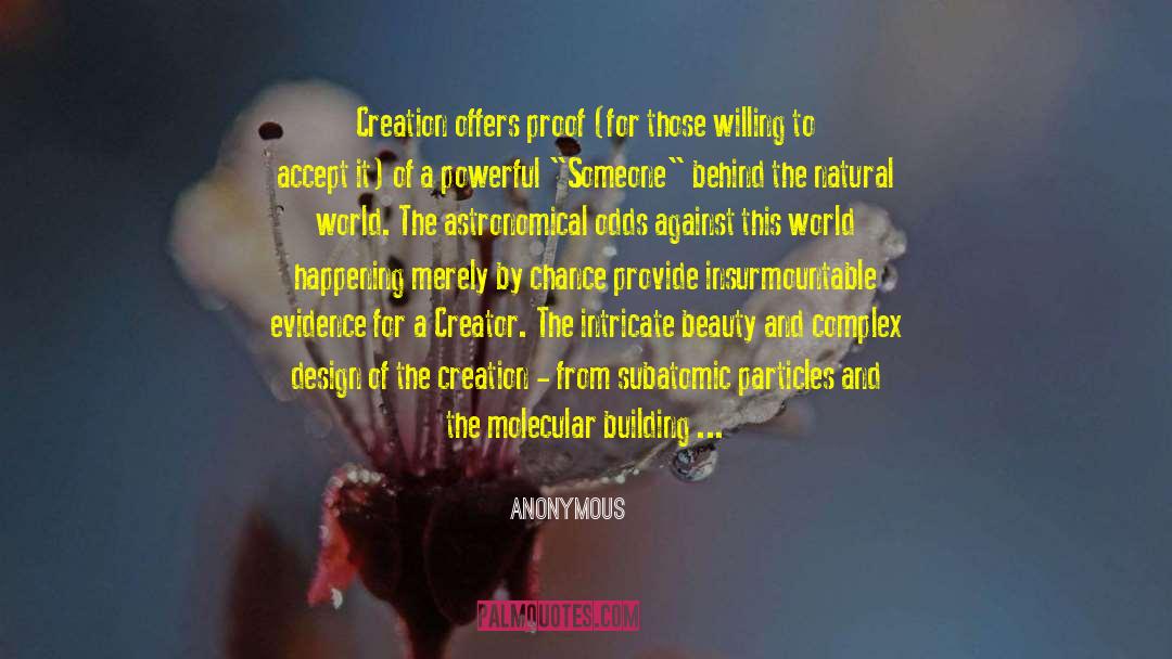 Energy Behind Creation quotes by Anonymous