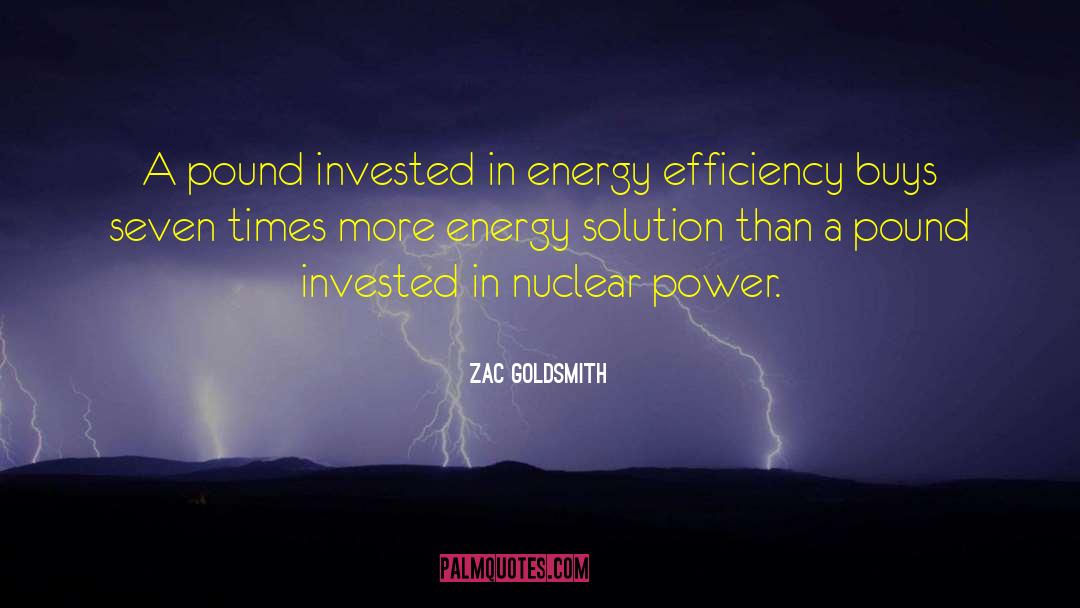 Energy Efficiency quotes by Zac Goldsmith