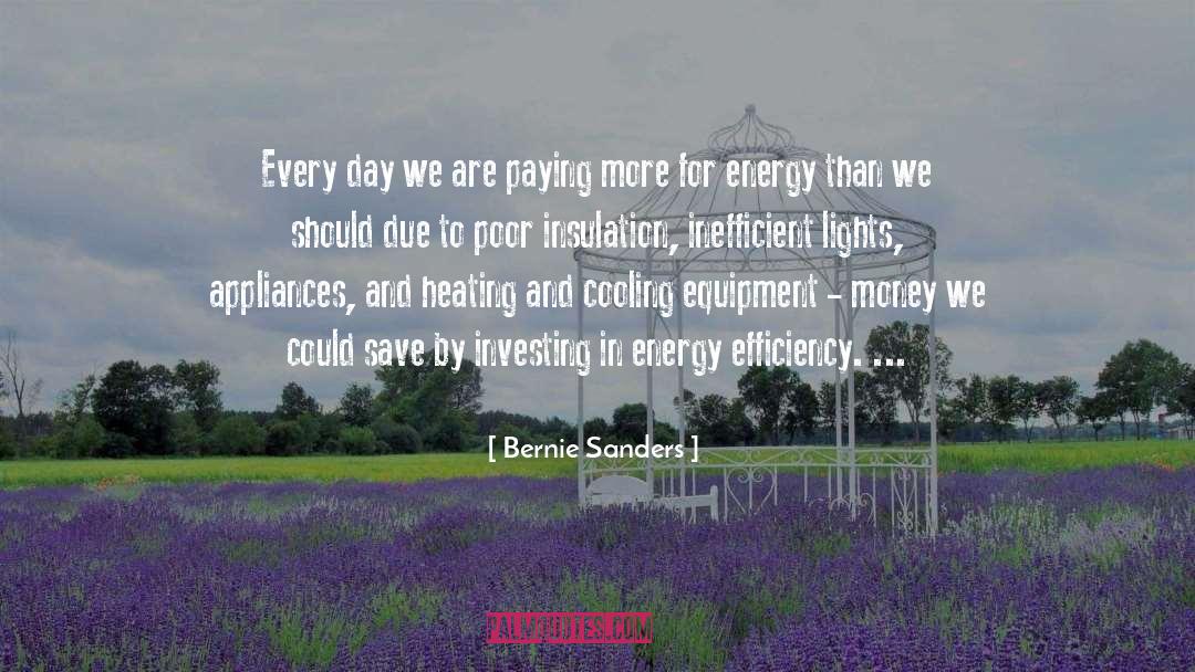 Energy Efficiency quotes by Bernie Sanders