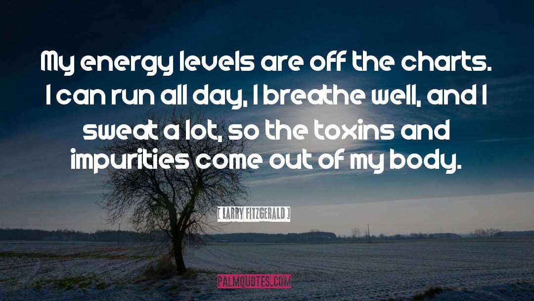Energy Levels quotes by Larry Fitzgerald