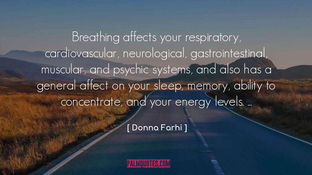 Energy Levels quotes by Donna Farhi