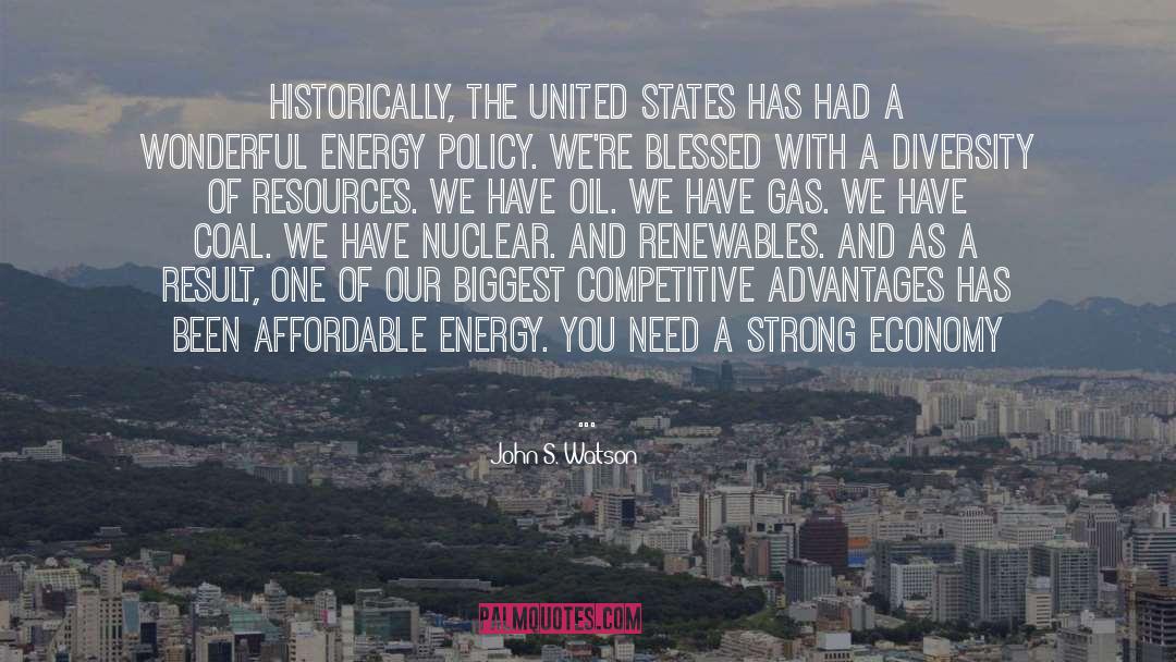 Energy Policy quotes by John S. Watson