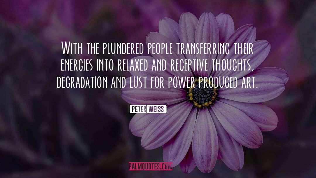 Energy quotes by Peter Weiss