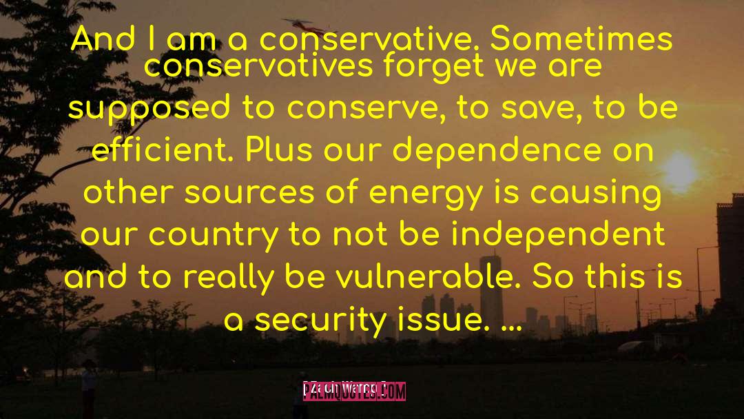 Energy Security quotes by Zach Wamp