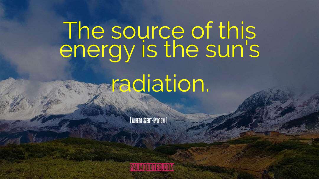 Energy Source quotes by Albert Szent-Gyorgyi