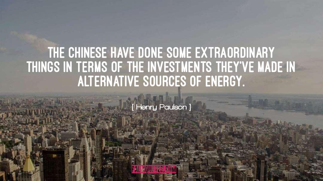 Energy Sources quotes by Henry Paulson