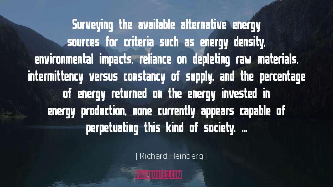 Energy Tariff quotes by Richard Heinberg
