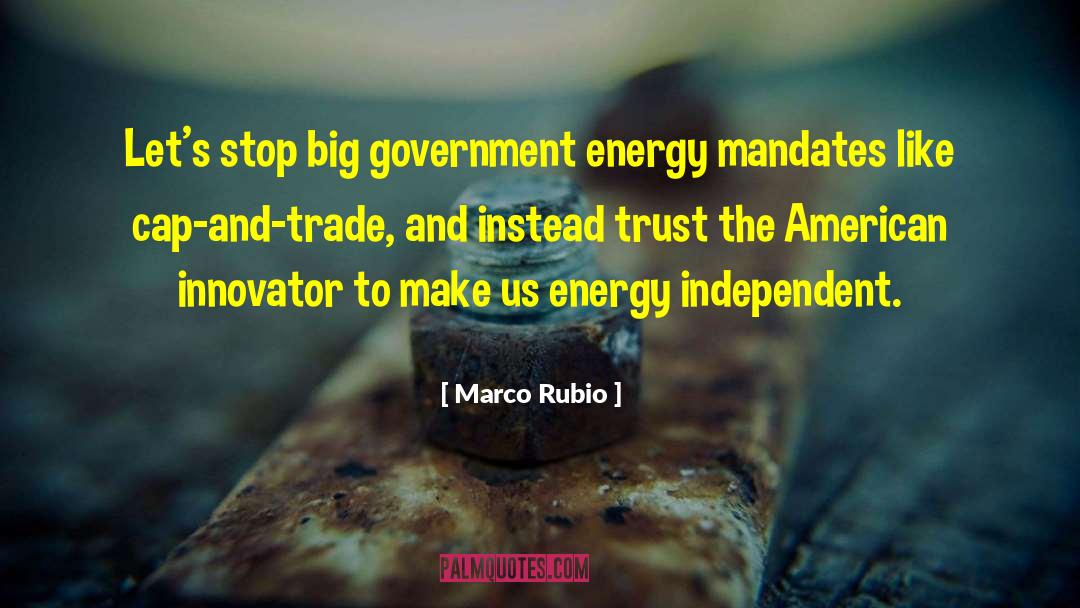 Energy Tariff quotes by Marco Rubio