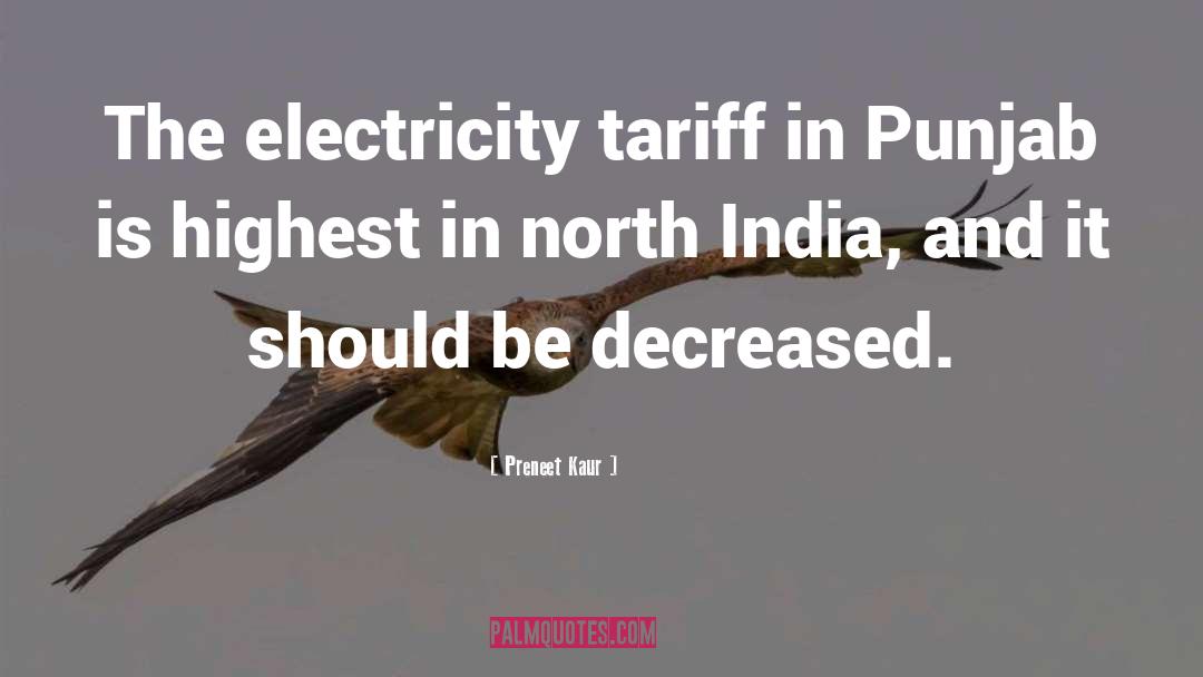 Energy Tariff quotes by Preneet Kaur