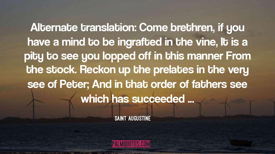 Enero Translation quotes by Saint Augustine