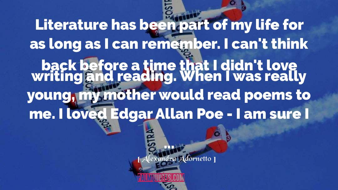 Enfeeble Poe quotes by Alexandra Adornetto