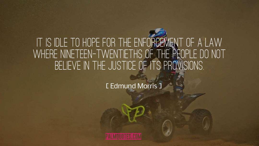 Enforcement quotes by Edmund Morris