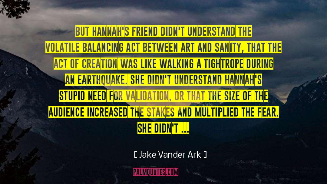 Enforcer Ark quotes by Jake Vander Ark
