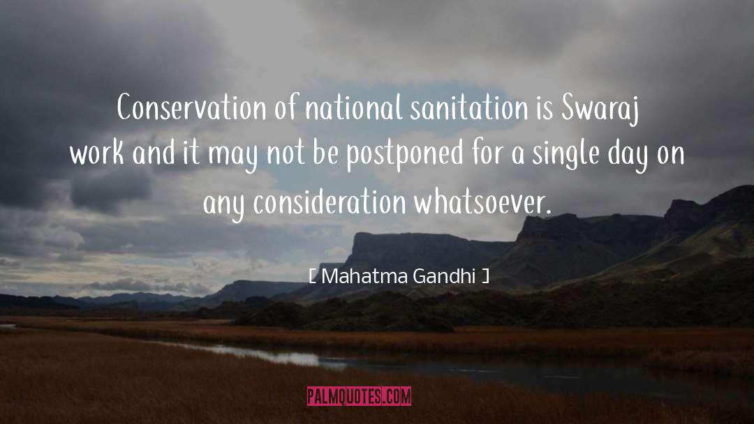 Enforces Sanitation quotes by Mahatma Gandhi