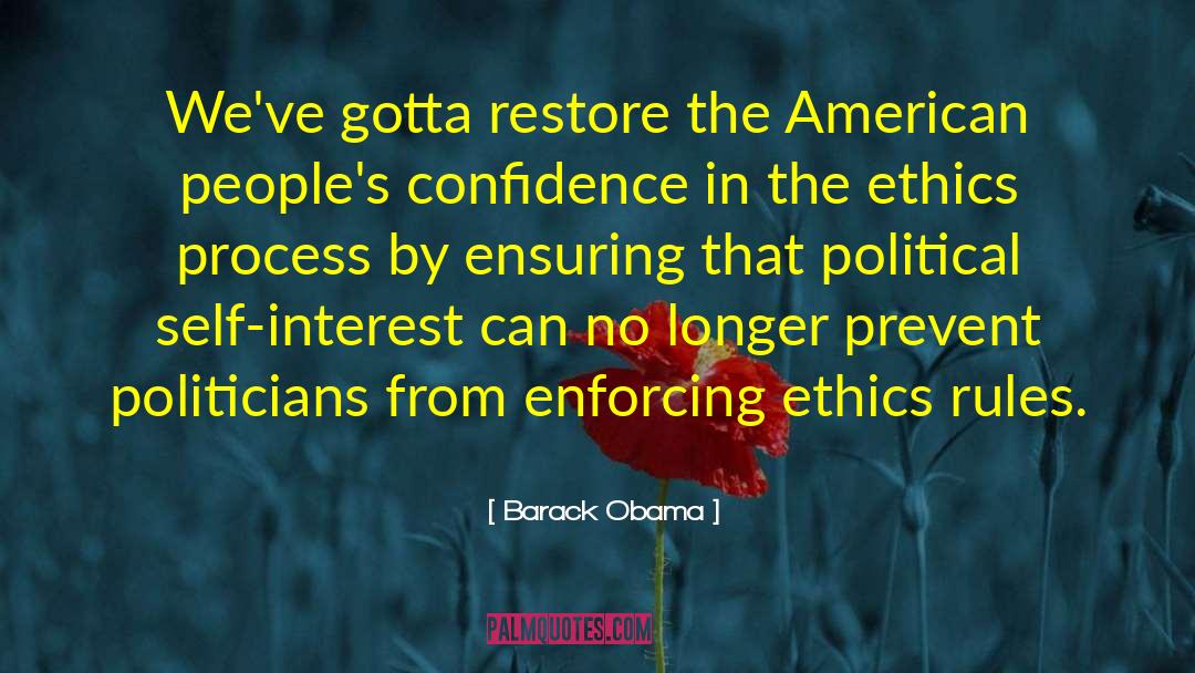 Enforcing quotes by Barack Obama