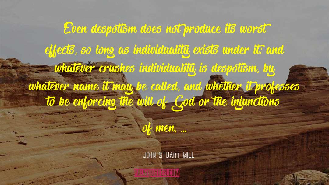 Enforcing quotes by John Stuart Mill