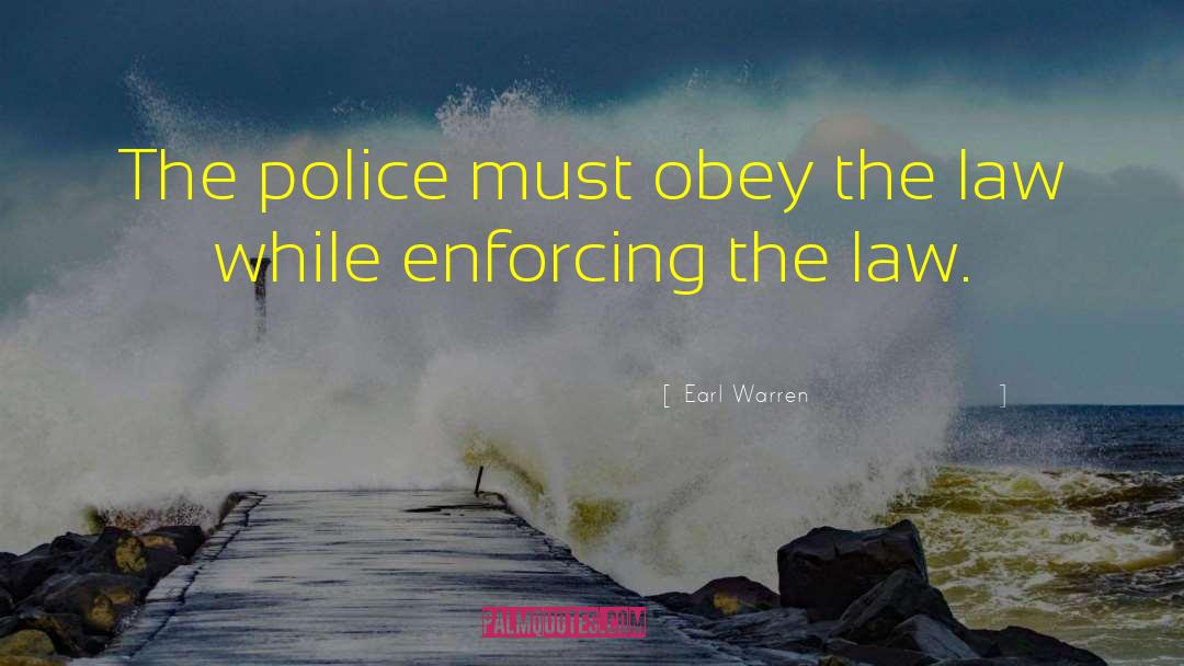 Enforcing quotes by Earl Warren