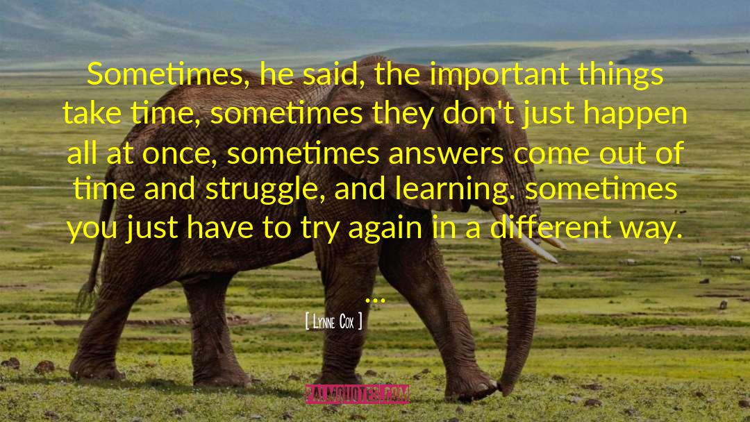 Engagement And Learning quotes by Lynne Cox