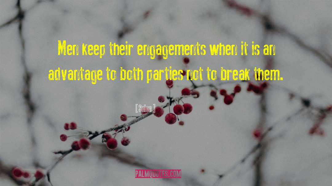 Engagements quotes by Solon