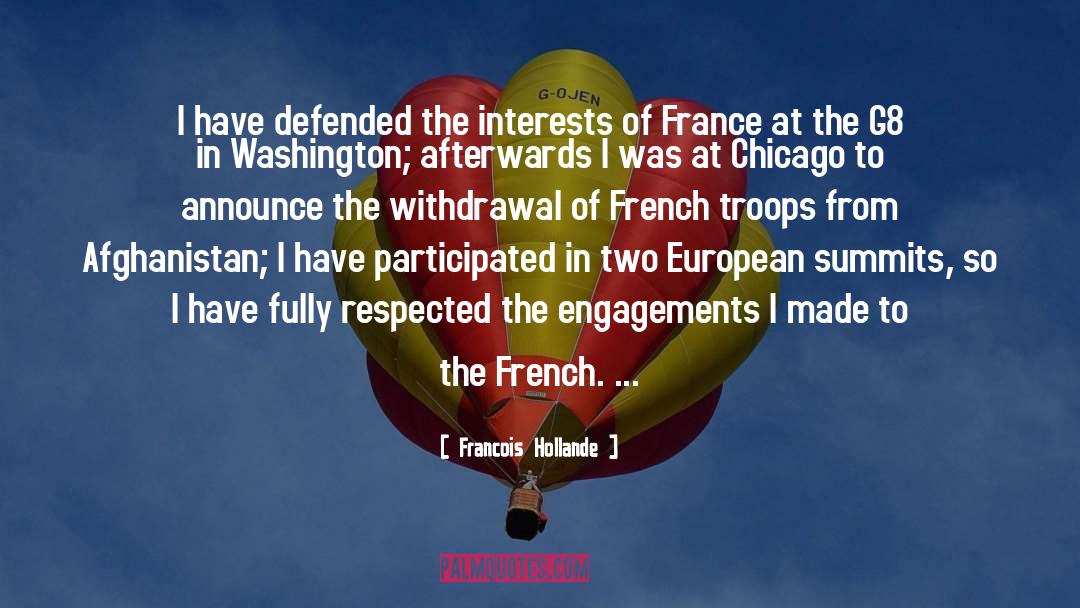 Engagements quotes by Francois Hollande