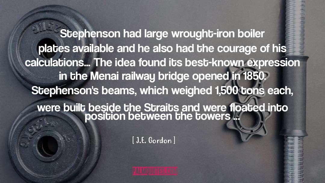 Engineering Inspirational quotes by J.E. Gordon