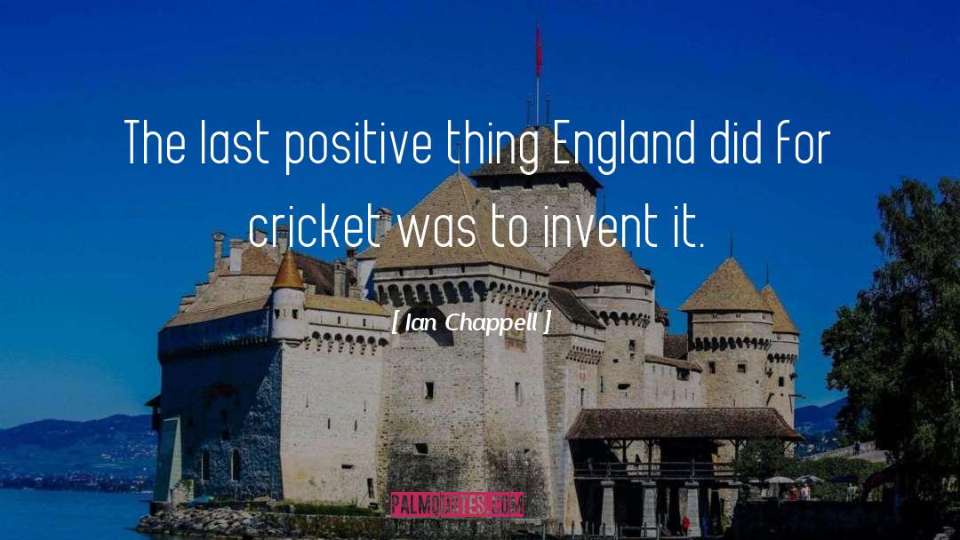 England Cricket Team quotes by Ian Chappell