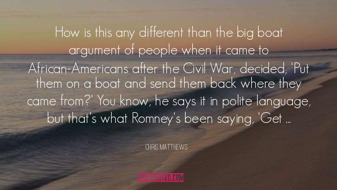 English Civil War quotes by Chris Matthews