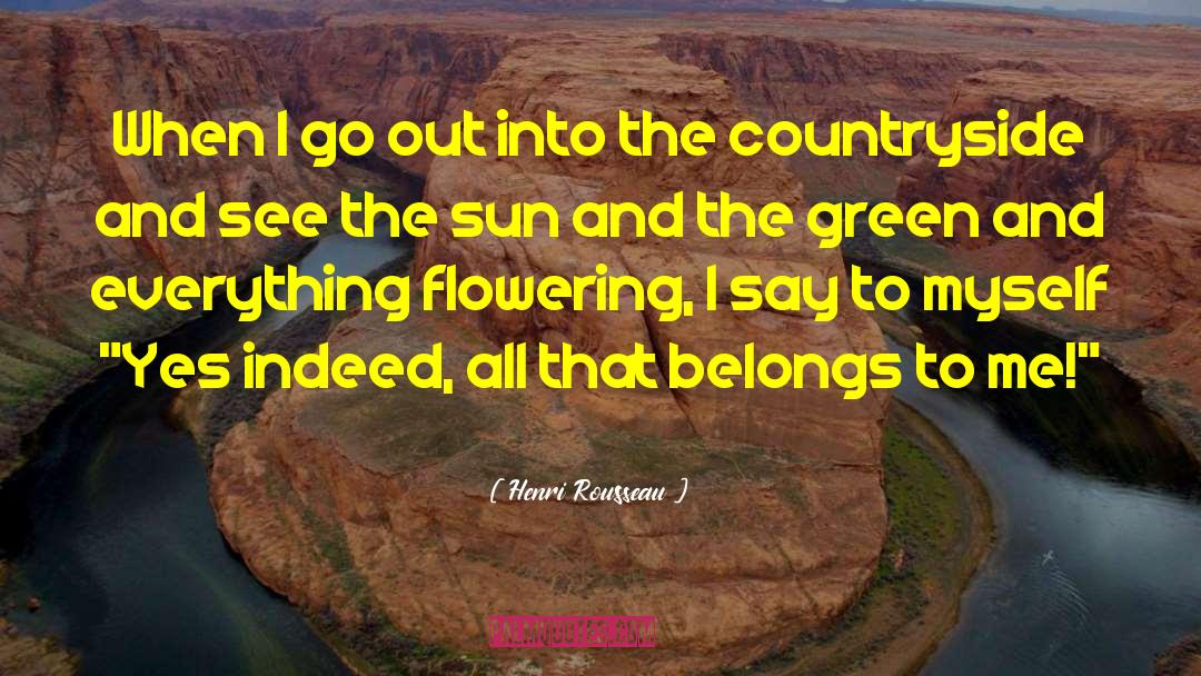 English Countryside quotes by Henri Rousseau