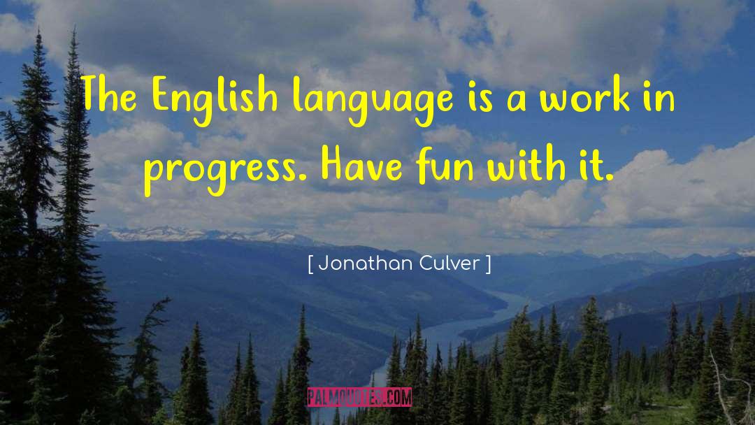 English Grammar quotes by Jonathan Culver