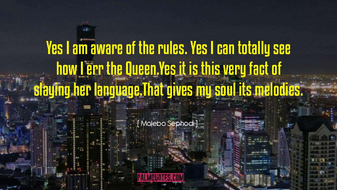 English Language Purity quotes by Malebo Sephodi