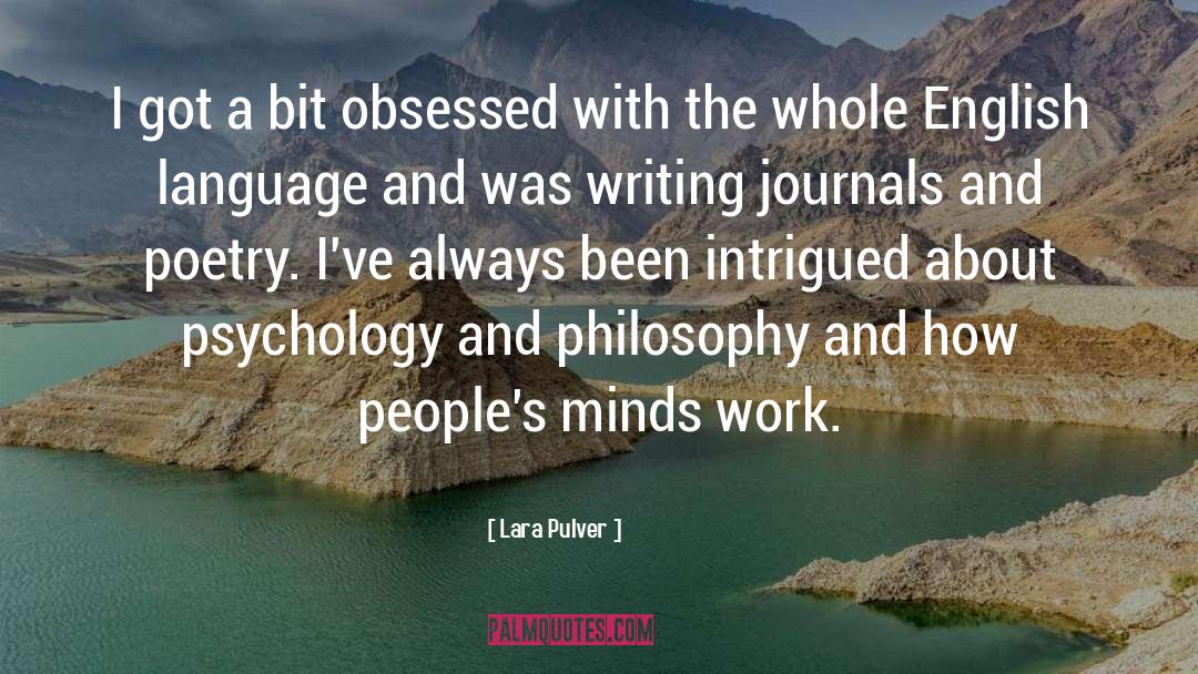 English Language quotes by Lara Pulver