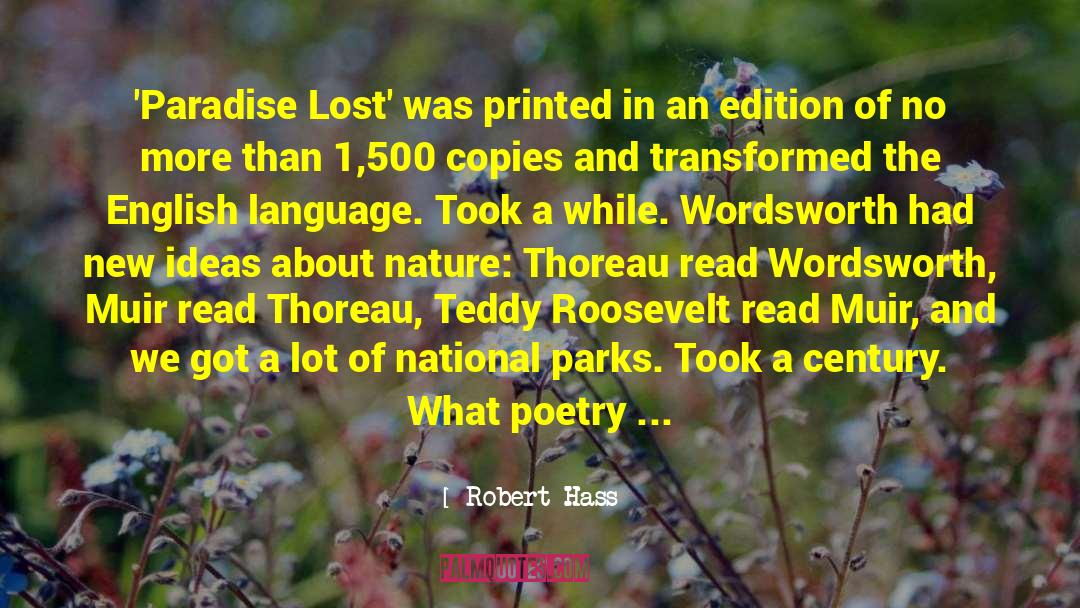 English Language quotes by Robert Hass