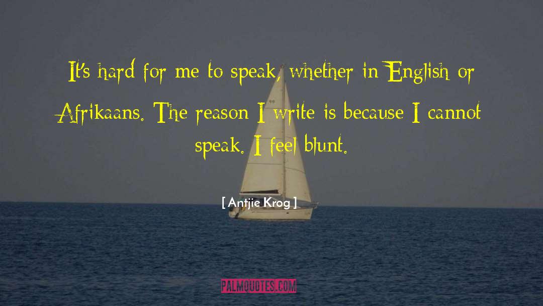English Lit quotes by Antjie Krog