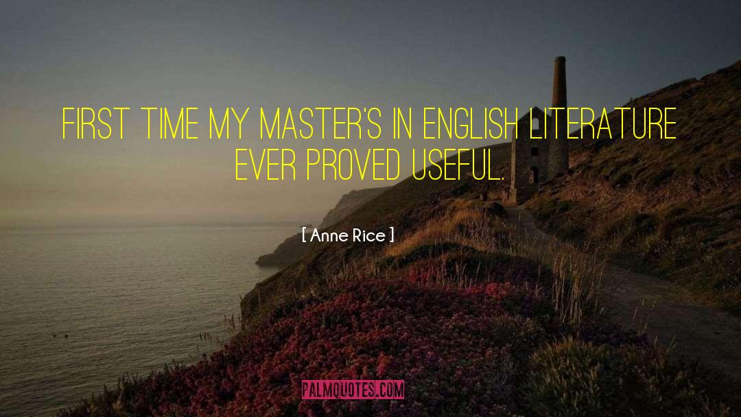 English Literature quotes by Anne Rice