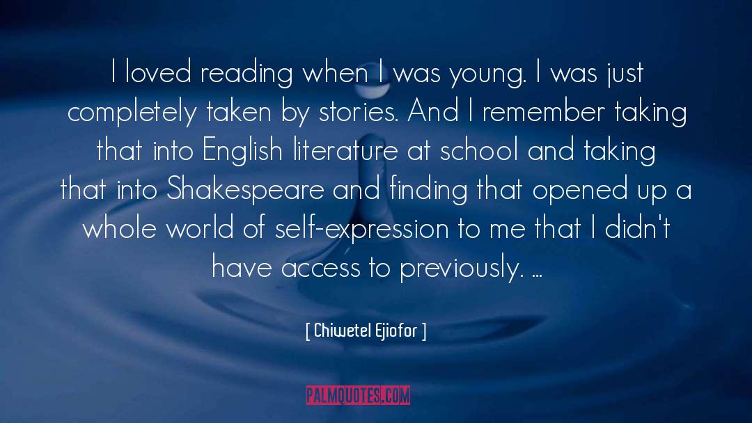 English Literature quotes by Chiwetel Ejiofor