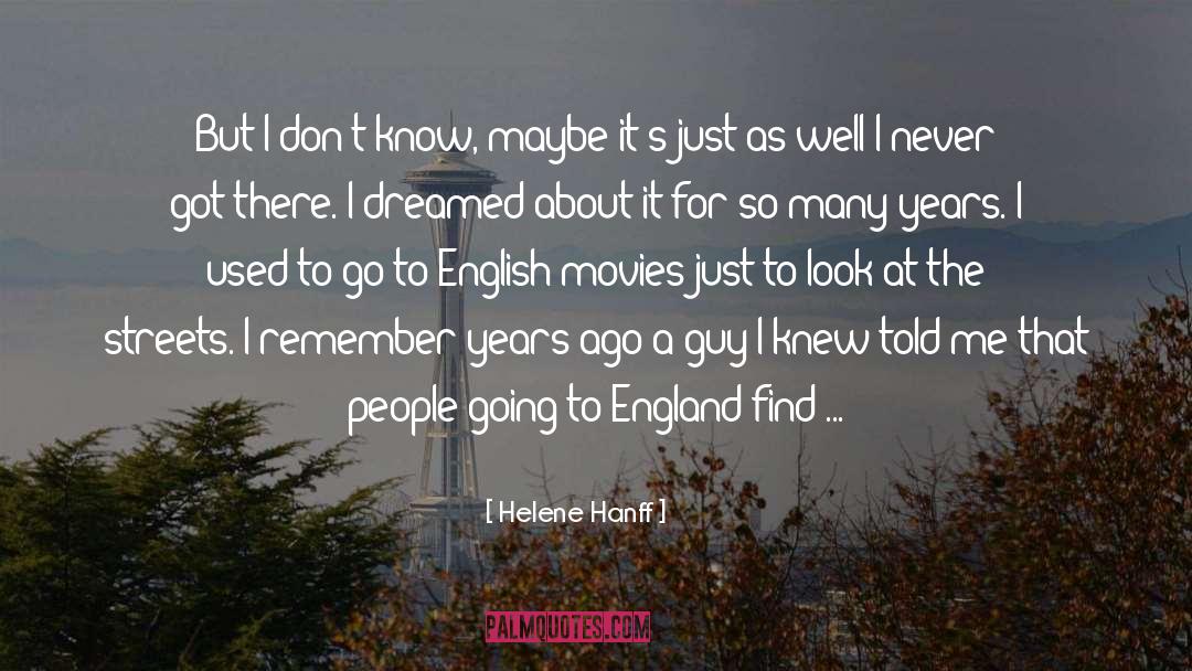 English Literature quotes by Helene Hanff
