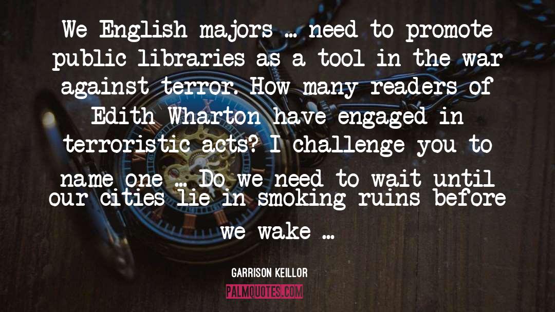 English Majors quotes by Garrison Keillor