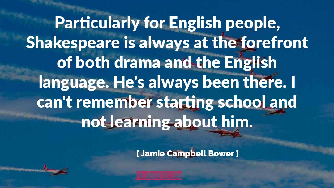 English People quotes by Jamie Campbell Bower