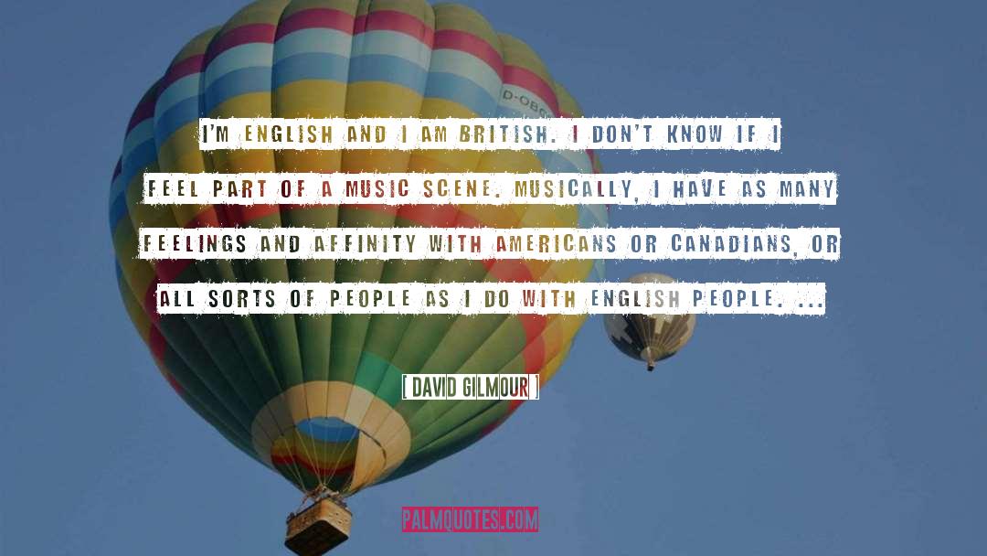 English People quotes by David Gilmour