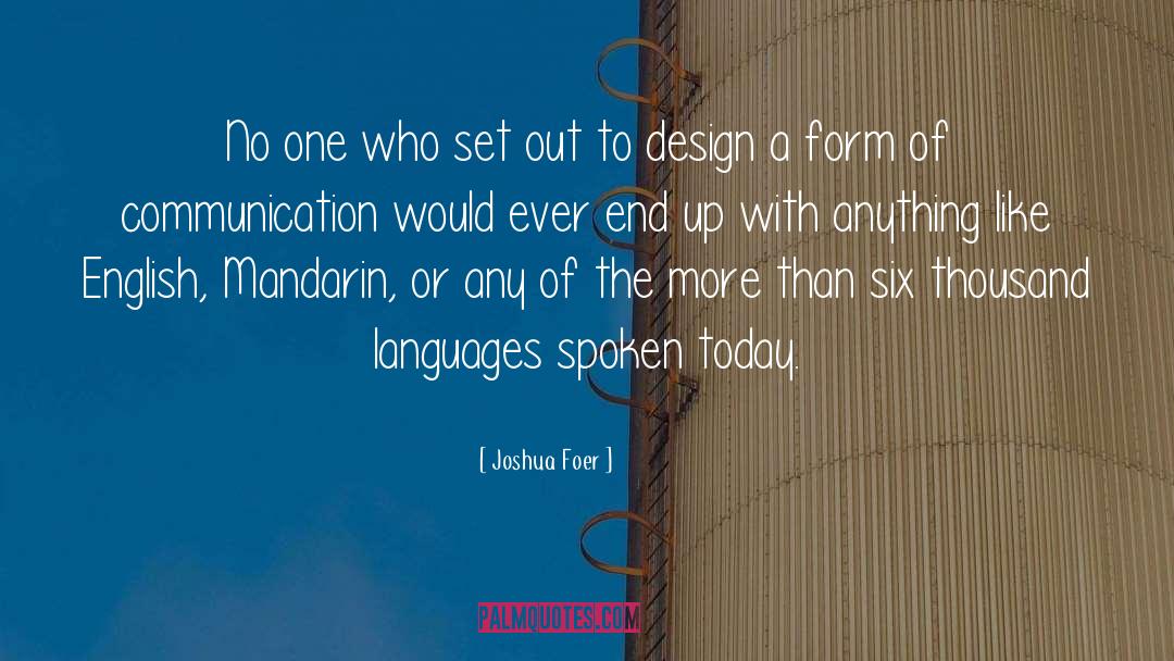 English Poetry quotes by Joshua Foer