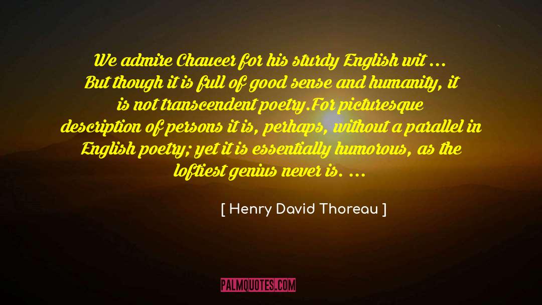 English Poetry quotes by Henry David Thoreau