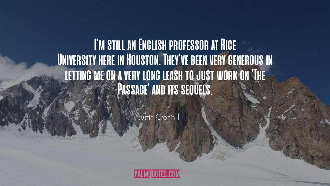 English Professor quotes by Justin Cronin