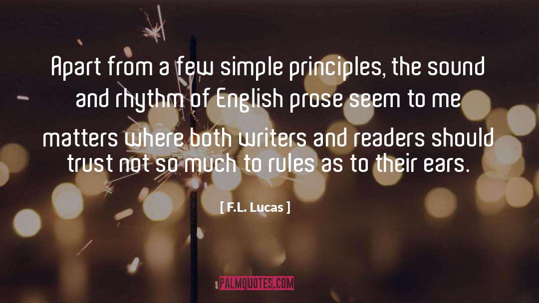English Prose quotes by F.L. Lucas