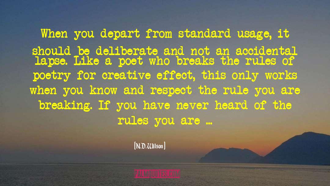 English Rules quotes by N.D. Wilson