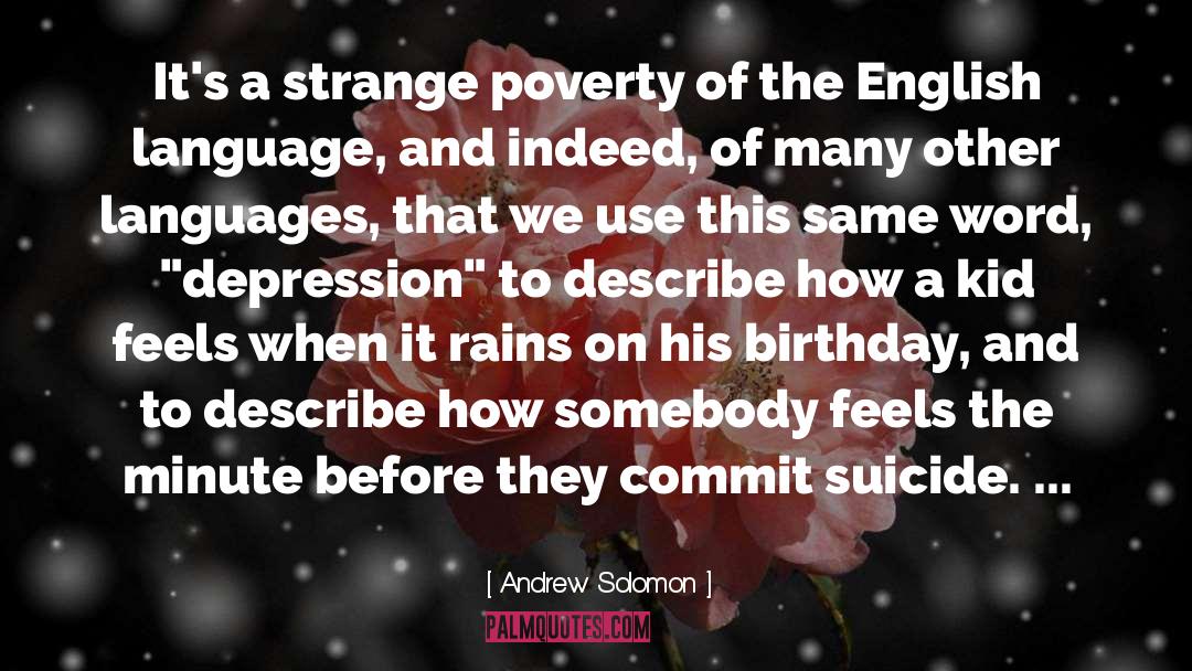 English Rules quotes by Andrew Solomon