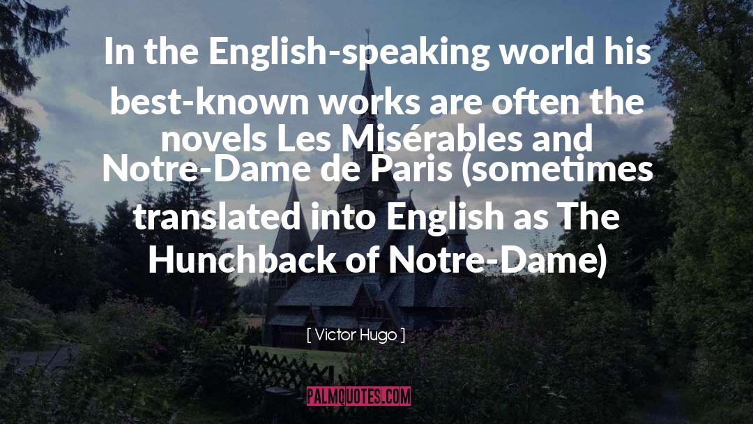 English Speaking quotes by Victor Hugo