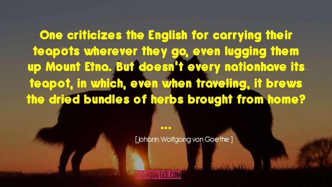 English Theatre quotes by Johann Wolfgang Von Goethe